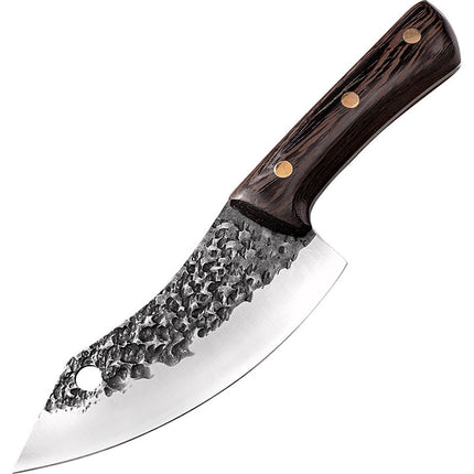 Stainless Steel Slaughter Knife For Deboning And Meat Cutting With PU Leather
