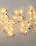 Colorful Snowman Warm Light