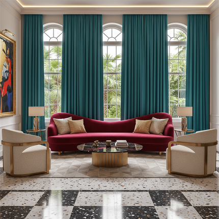 Luxury Wrinkle FREE Faux Suede Curtain