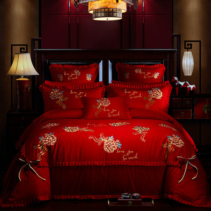 Wedding Cotton Four Piece Bedding