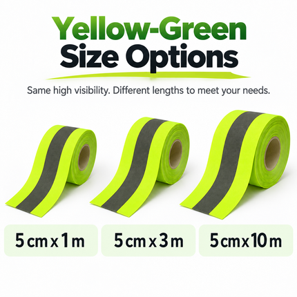 Reflective Safety Fabric Webbing Trim Strip – Sew-On High Visibility Tape