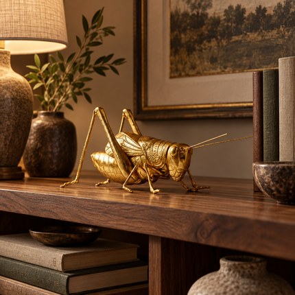ZIZI FISH Golden Bee Metal Sculpture - Decorative Desktop Ornament Figurines simulated-small-animal-metal-ornaments-golden-bee-statue-art-sculpture-model-desktop-decoration-crafts-figurines-miniatures