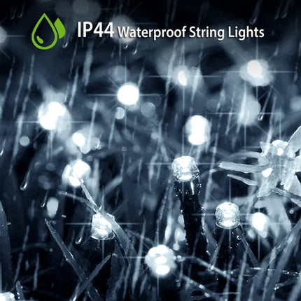 Peekaboo Studio 100 LED Solar String Lights, 12M, Waterproof, 8 Modes