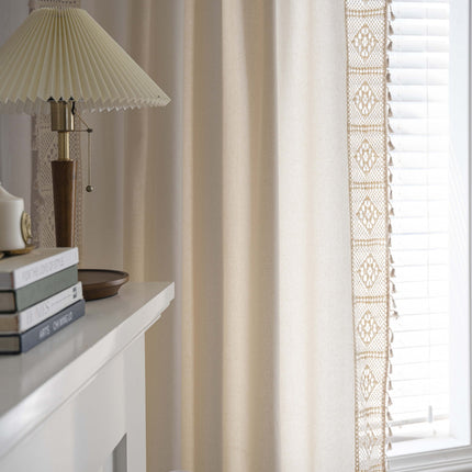 Peekaboo Studio Handmade Cotton Linen Semi-Transparent Partition Curta