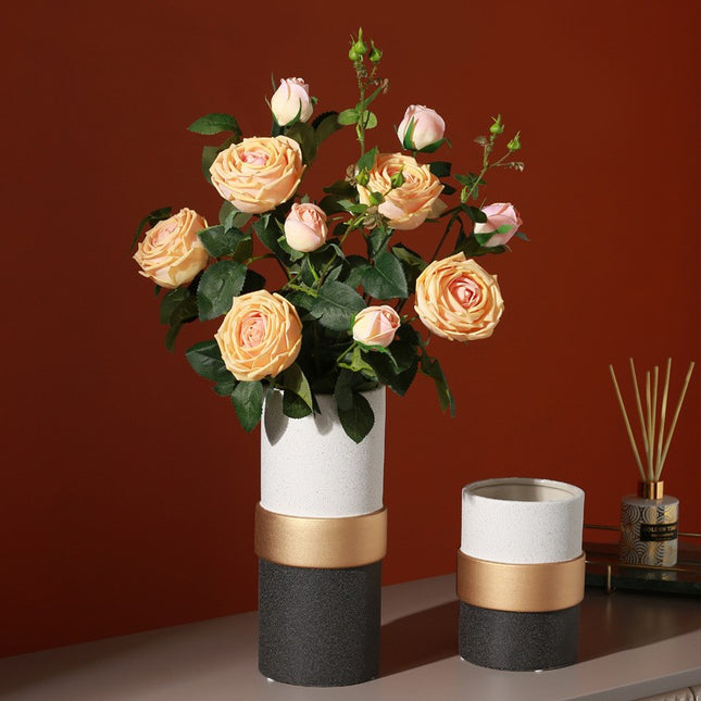 Nordic Handmade Ceramic Vase Glazed Minimalist Decor