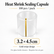 D3.2xH4.5cm / Gold line / 100 pcs