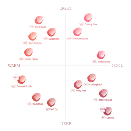 dasique Pure Water Lip Gloss 2.6g (14colors)- Très Elite- Très Elite