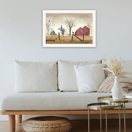 Billy Jacobs After The Harvest White Framed Wall Art - Home Decor Prin