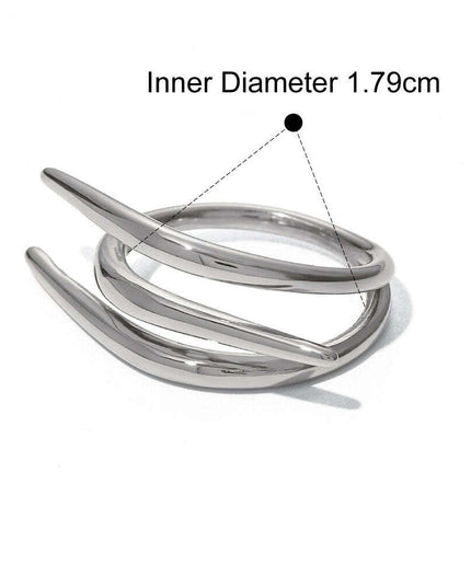 18K Gold Cross Design Ring with Simple Line Accents