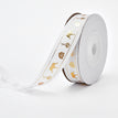 White Valentine's Day 15CM / White Valentine's Day / 15cm Wide 10 Yards Roll