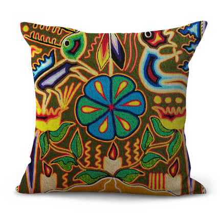 Decorative Pattern Cushion Pastoral Pillow Plaid Set Furniture Decorat