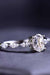 Exquisite Oval Moissanite Ring with Zircon Accents - Sterling Silver Luxury Piece