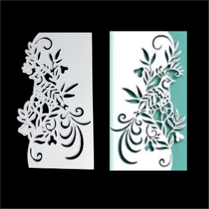 DIY Lace Peacock Knife Mould Carbon Steel Ornament For Home Decor