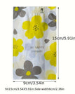 Grey Yellow Flower / S - 3.54x5.91inch