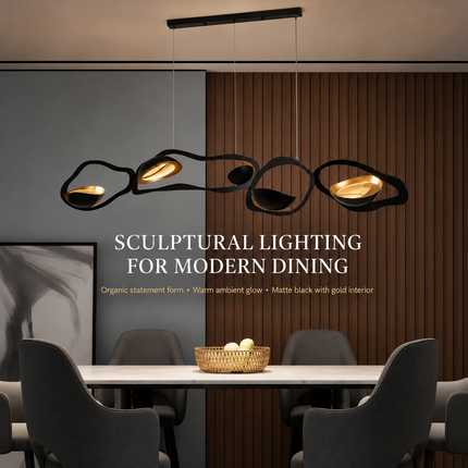 Nordic Sculptural LED Pendant Light — Organic Ring Form, Adjustable Height, 125cm & 150cm Pendant Light Fixtures 2025nordic-minimalist-led-pendant-lights-for-living-dining-room-kitchen-food-tables-designer-chandelier-home-decor-light-fixture Home & Garden > Lighting > Ceiling Lights & Fans > Chandeliers & Pendant Lights