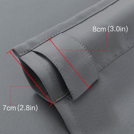 Blackout Curtains Rod-pocket Style With Loop Tabs For A Curtain Rod