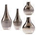 Elegant Ash Gradient Glass Vase - Versatile Home Decor Accent