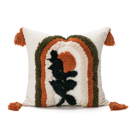 Loop Velvet Embroidered Sofa Cushion Cover