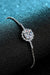 Luxurious 1 Carat Moissanite Chain Bracelet with Stone Certification and Warranty