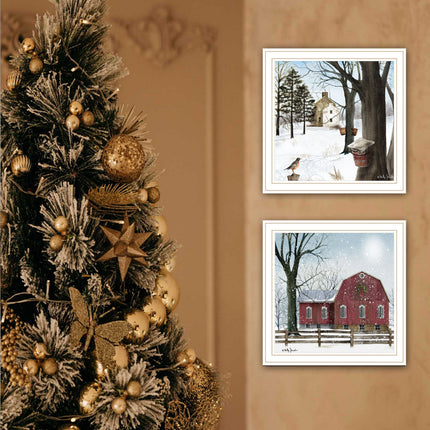 Billy Jacobs 2-Piece Framed Wall Art Set - "A Little Snow" & "Waiting