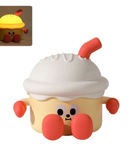 Ice Cream Night Light Usb Charging Three-speed Dimming Bedside Lamp