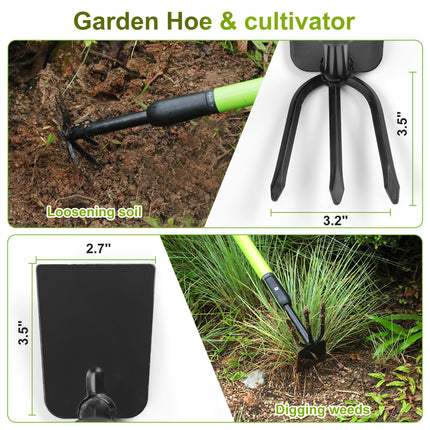 Peekaboo Studio Telescopic Handle Hoe - Adjustable Length & Ergonomic