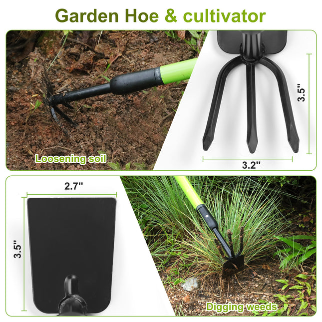 Peekaboo Studio Telescopic Handle Hoe - Adjustable Length & Ergonomic