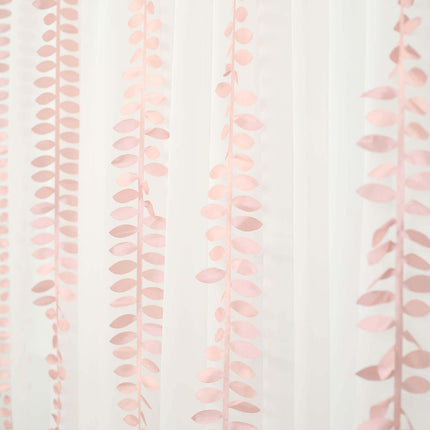 AliKopy Taffeta Ribbon Sash - 4" Leaf Petal Design, 50ft, Dusty Rose