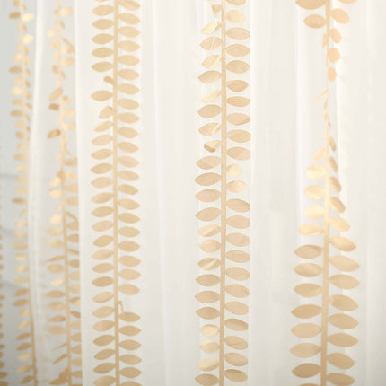 AliKopy Taffeta Ribbon Sash, 4" Leaf Petal Design, 50ft, Elegant Garla