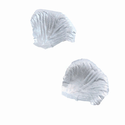 AliKopy 500-Pack Silver Silk Rose Petals - Round Design, Table Decor