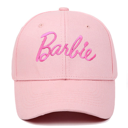 Disney Barbie Girls' Pink Adjustable Cap - Fun Embroidered Hat for Young Trendsetters - Très Elite