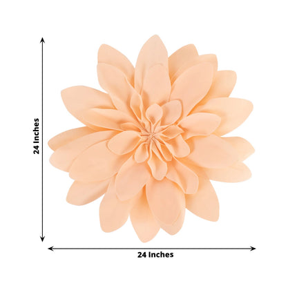 AliKopy 2 Pack 24" Blush Foam Craft Daisy Flower Heads - Realistic & S