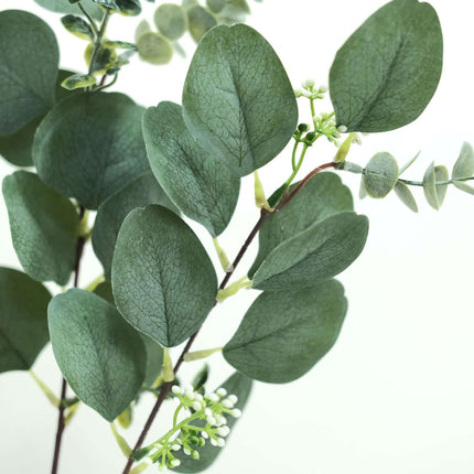 AliKopy 14 Stems Real Touch Eucalyptus Bouquet, 12" Faux Floral Arrang