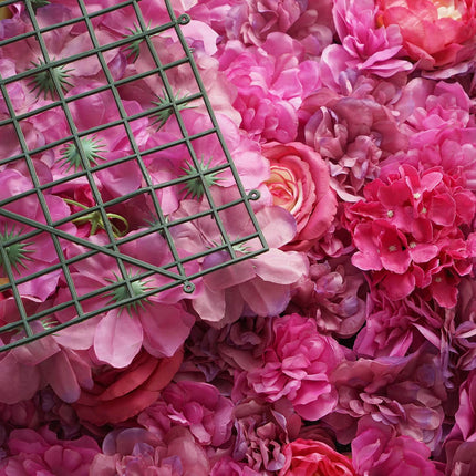 AliKopy 13 Sq Ft Violet Purple UV Protected Flower Wall Mat - 4 Panels