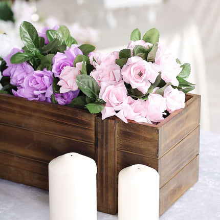 AliKopy Rustic Wood Planter Box - Durable with Removable Liner 30"x6