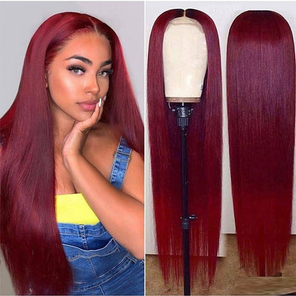 Peekaboo Studio Long Straight Front Lace Wig - Full Headgear, Smooth F