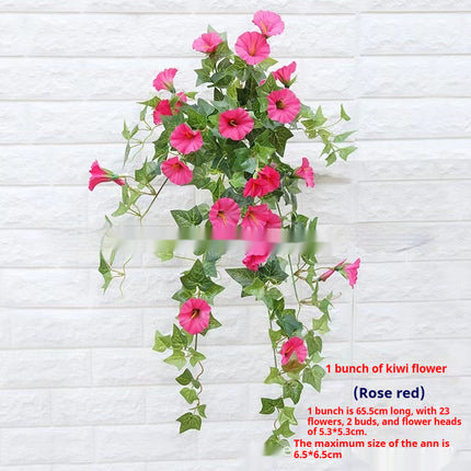 Peekaboo Studio Simulation Morning Glory Petunia - Durable Plastic, Re