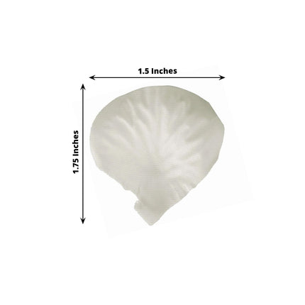 AliKopy 500-Pack Ivory Silk Rose Petals - Round Design, Table Decor