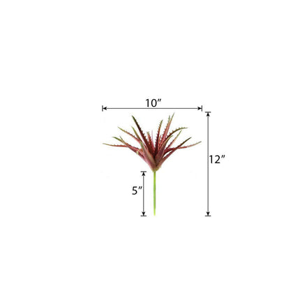 AliKopy 3 Pack 12" PVC Aloe Cameronii - Realistic, Low Maintenance Suc