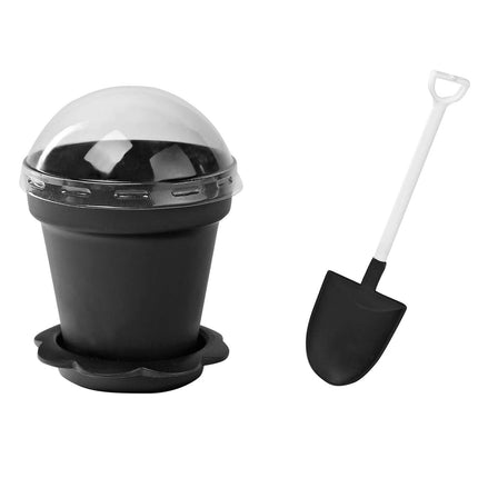 AliKopy 12-Pack Dessert Cups - Succulent Planter Design, Lids & Shovel