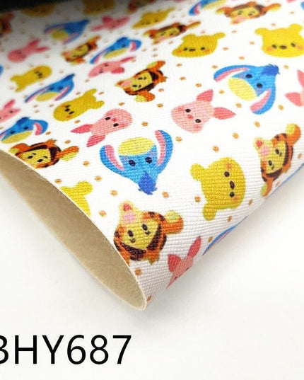 Cartoon-Inspired Extra Large A4 Vinyl Bow Craft Sheet