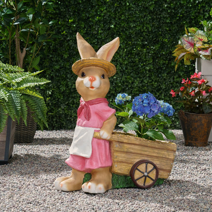Room & Decor Mgo Rabbit Planter - Pink, Durable Magnesium Oxide