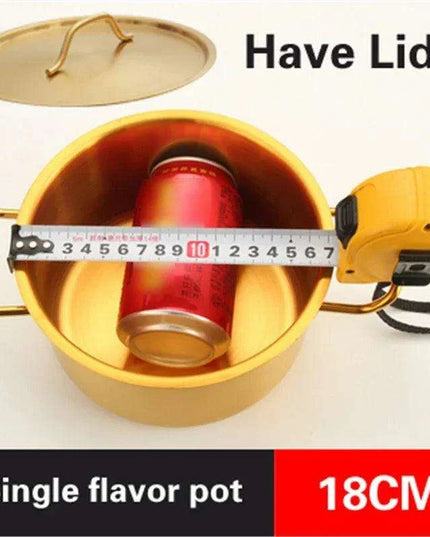 Golden Fusion Copper Soup Pot with Durable Stainless Steel Design