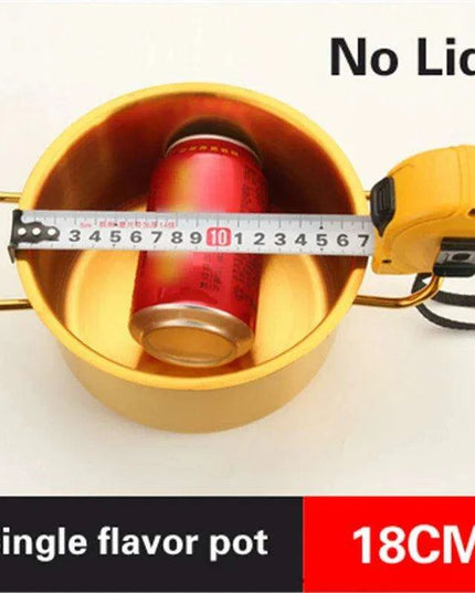 Golden Fusion Copper Soup Pot with Durable Stainless Steel Design