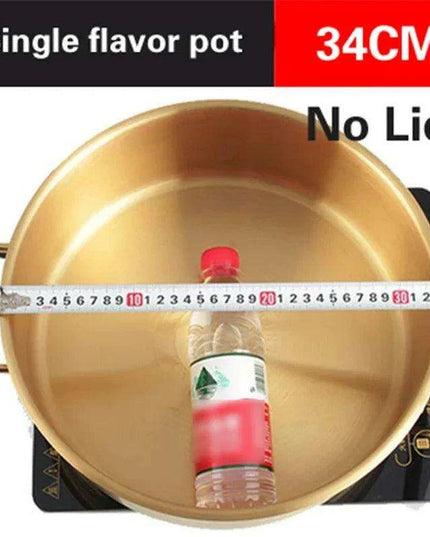 Golden Fusion Copper Soup Pot with Durable Stainless Steel Design