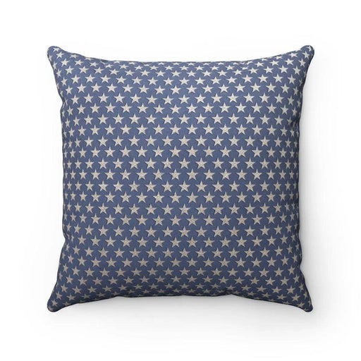 Reversible Faux Suede Decorative Stars Pillow with Insert