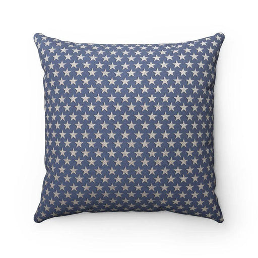 Reversible Faux Suede Decorative Stars Pillow with Insert