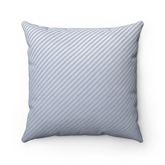 Luxurious Reversible Striped Pillowcase Set with Dual Prints & Insert