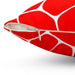 Vibrant Reversible Contemporary Decorative Pillowcase, Red