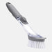 Dual Function Kitchen Brush with Automatic Liquid Dispenser